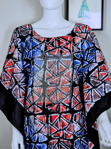 Size 10/12 African kaftan gown with rhinestone details