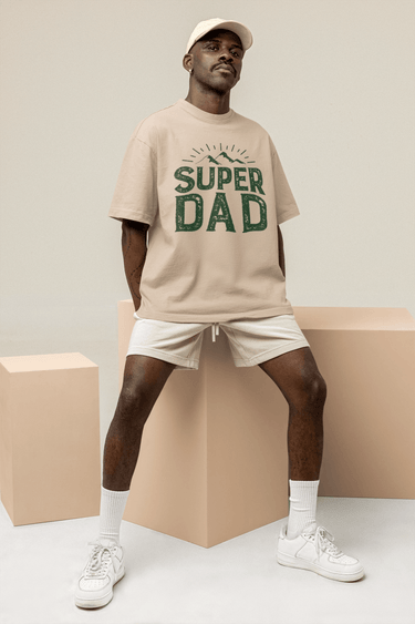 Super Dad Graphic T-Shirt – Father’s Day Gift for Men | Cool Dad Tee in Sport Grey, Red, Royal & More - Smooth Visage
