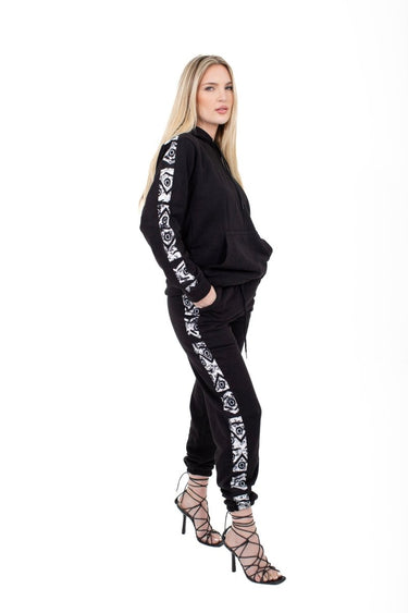 Smooth Visage African Print Design Hoodie Sweatshirt and Pant for Women - Smooth Visage